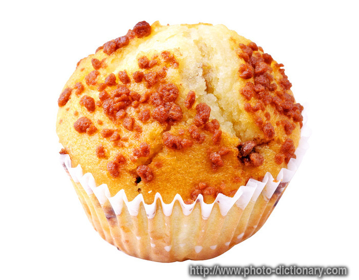 banana nut muffin - photo/picture definition - banana nut muffin word and phrase image