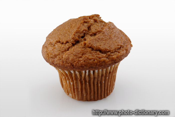 bran muffin - photo/picture definition - bran muffin word and phrase image