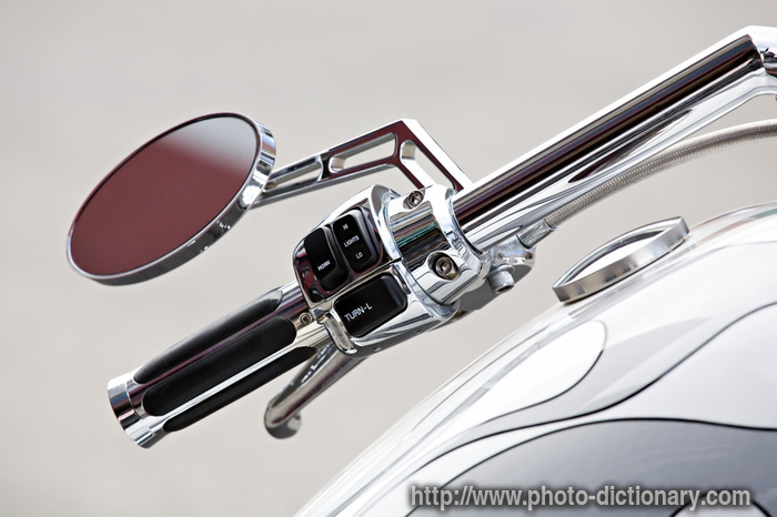 motorcycle handlebar - photo/picture definition at Photo ...