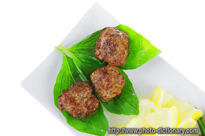 roasted cutlets - photo/picture definition - roasted cutlets word and phrase image