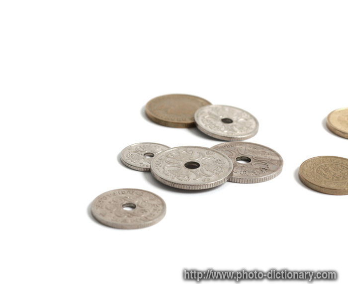Danish coins - photo/picture definition - Danish coins word and phrase image