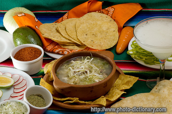 Mexican food - photo/picture definition - Mexican food word and phrase image