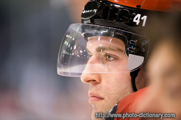 hockey player - photo/picture definition - hockey player word and phrase image