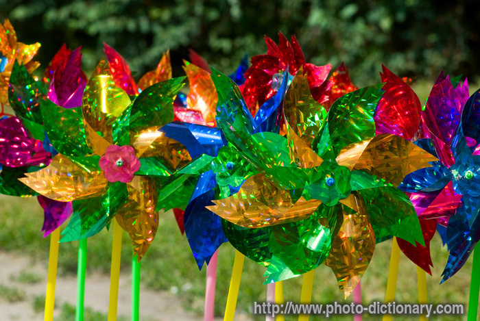 pinwheels - photo/picture definition - pinwheels word and phrase image
