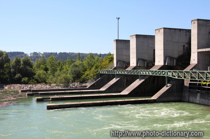 hydro power plant - photo/picture definition - hydro power plant word and phrase image
