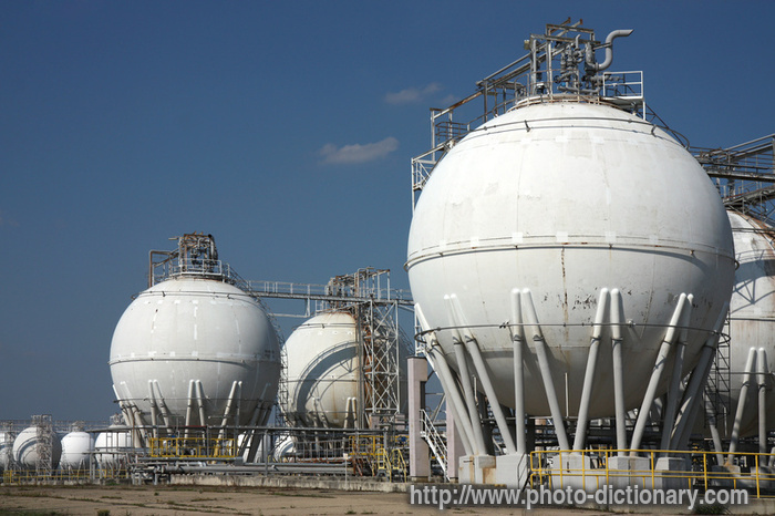oil tanks - photo/picture definition - oil tanks word and phrase image