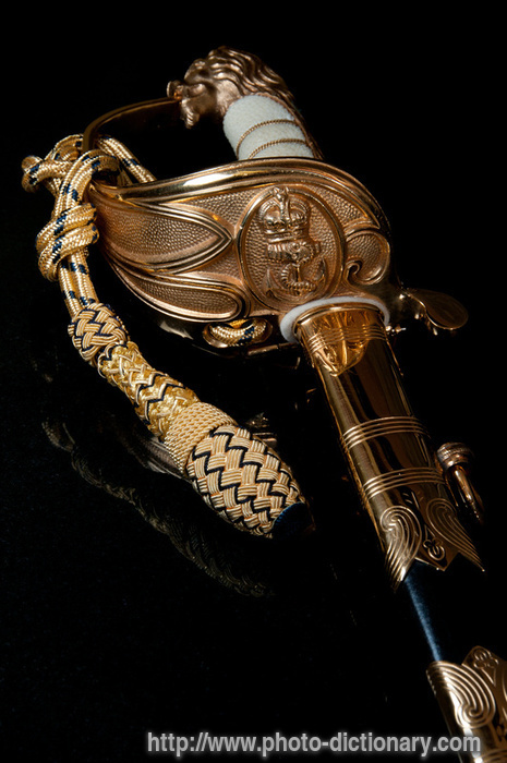 naval sword - photo/picture definition - naval sword word and phrase image