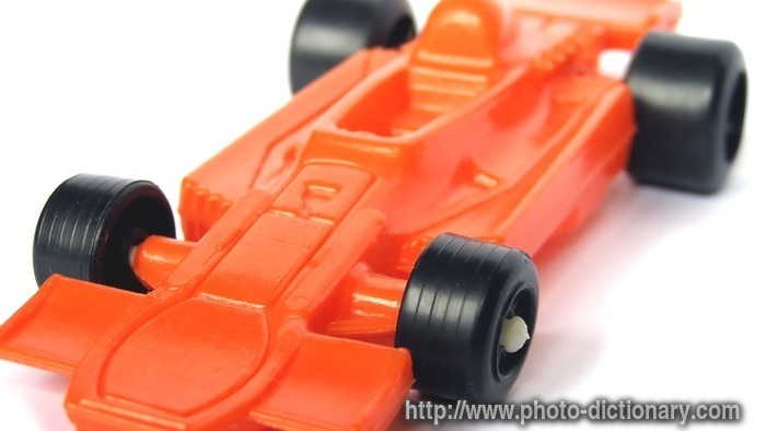 toy racing car - photo/picture definition - toy racing car word and phrase image