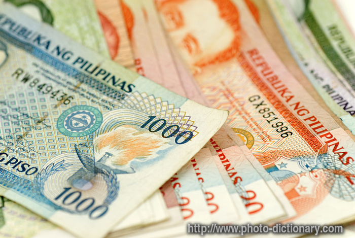 Philippine banknotes - photo/picture definition - Philippine banknotes word and phrase image