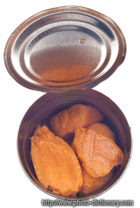 canned yams - photo/picture definition - canned yams word and phrase image