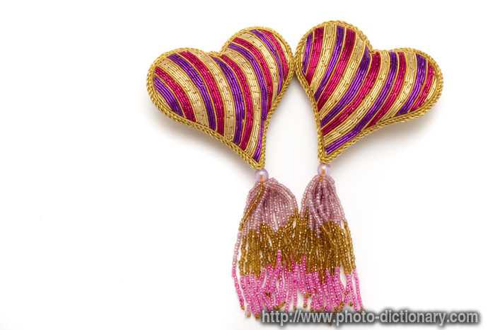 heart decorations - photo/picture definition - heart decorations word and phrase image