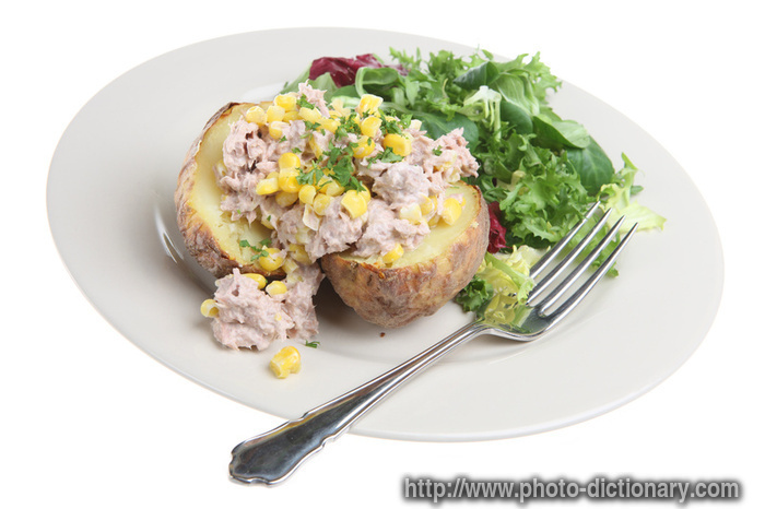 jacked potatoes - photo/picture definition - jacked potatoes word and phrase image