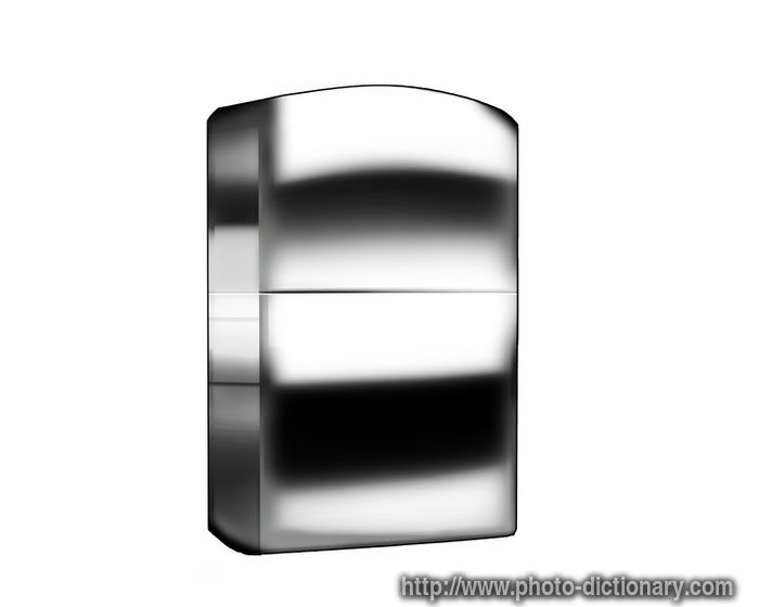 metallic lighter - photo/picture definition - metallic lighter word and phrase image