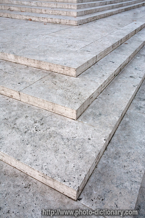 marble steps - photo/picture definition - marble steps word and phrase image