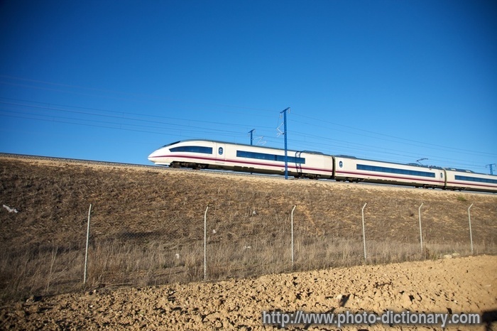 the fastest train - photo/picture definition - the fastest train word and phrase image