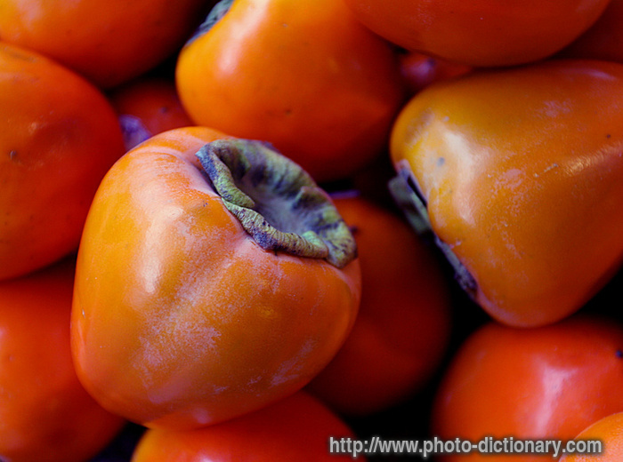 persimmons - photo/picture definition - persimmons word and phrase image