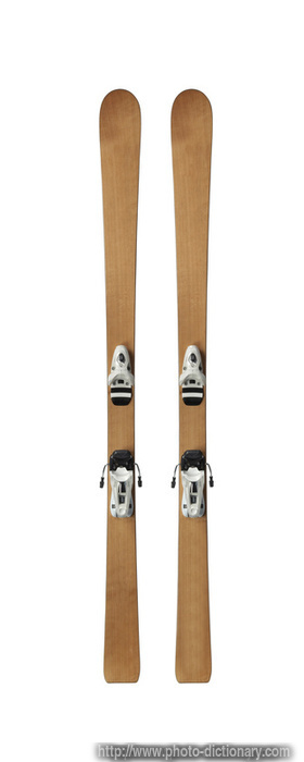 skis - photo/picture definition - skis word and phrase image