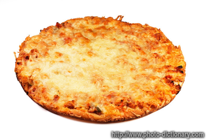cheese pizza photo/picture definition at Photo Dictionary cheese