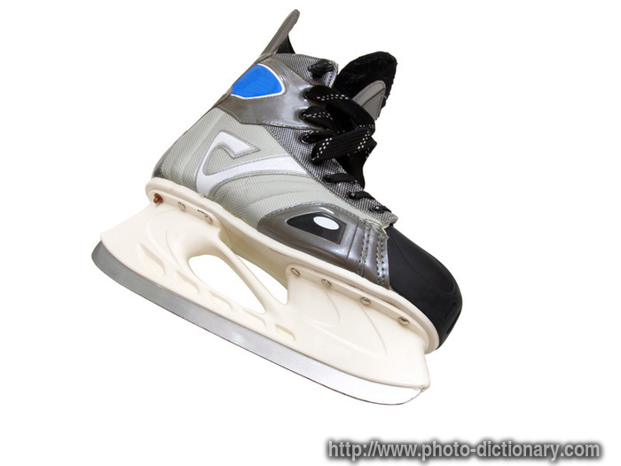 hockey skate - photo/picture definition - hockey skate word and phrase image