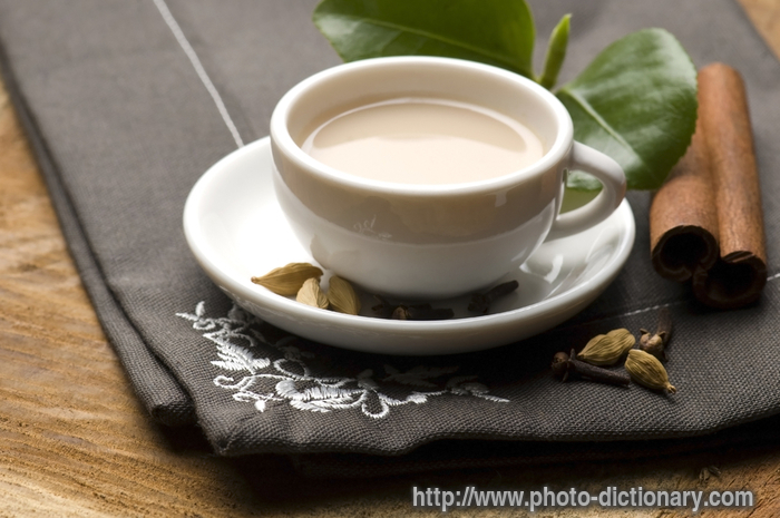 masala tea - photo/picture definition - masala tea word and phrase image
