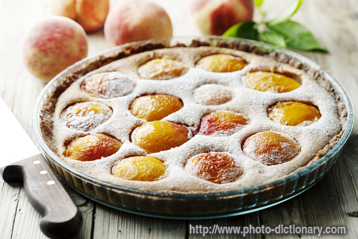 pear cake - photo/picture definition - pear cake word and phrase image