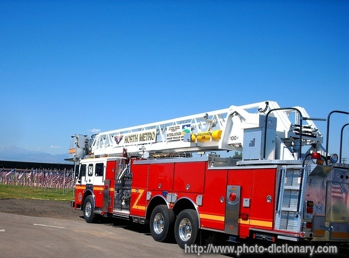ladder fire truck photo picture definition ladder fire truck word and