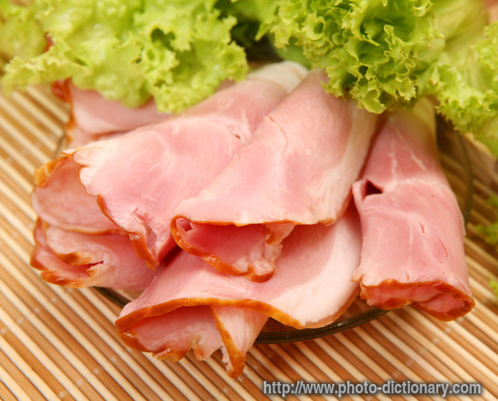 ham - photo/picture definition - ham word and phrase image