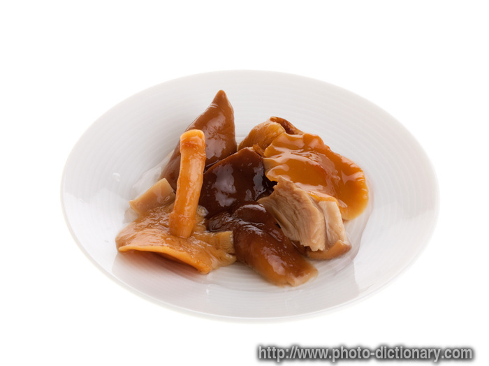 marinated mushrooms - photo/picture definition - marinated mushrooms word and phrase image