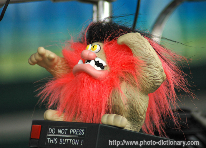 troll - photo/picture definition - troll word and phrase image