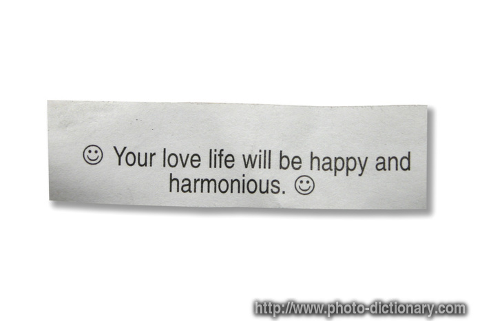 fortune cookie - photo/picture definition - fortune cookie word and phrase image