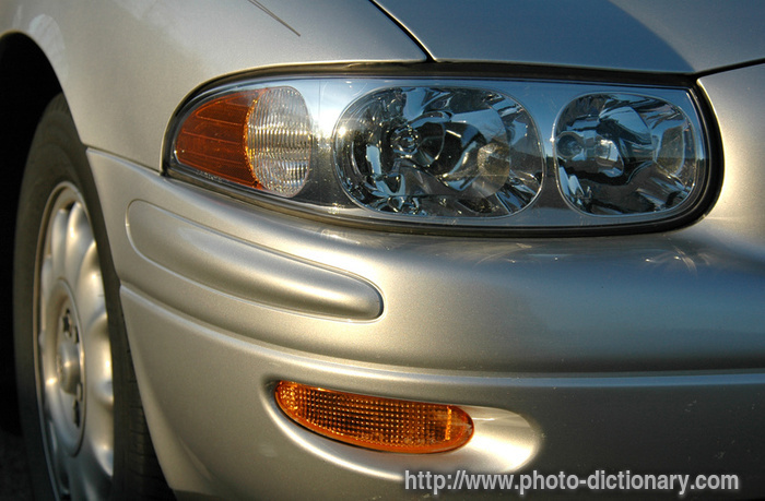 car light - photo/picture definition - car light word and phrase image