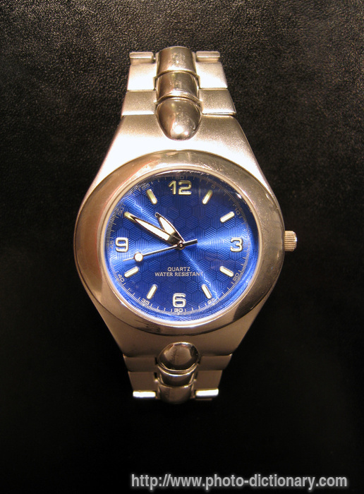 wristwatch - photo/picture definition - wristwatch word and phrase image