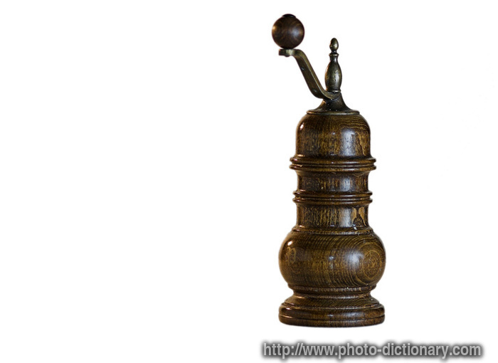 pepper mill - photo/picture definition - pepper mill word and phrase image