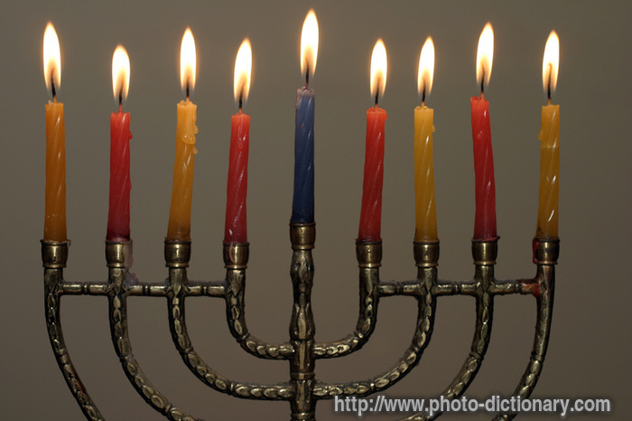 menorah - photo/picture definition - menorah word and phrase image
