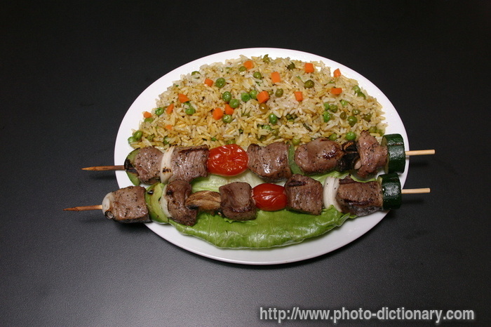 kabob - photo/picture definition - kabob word and phrase image