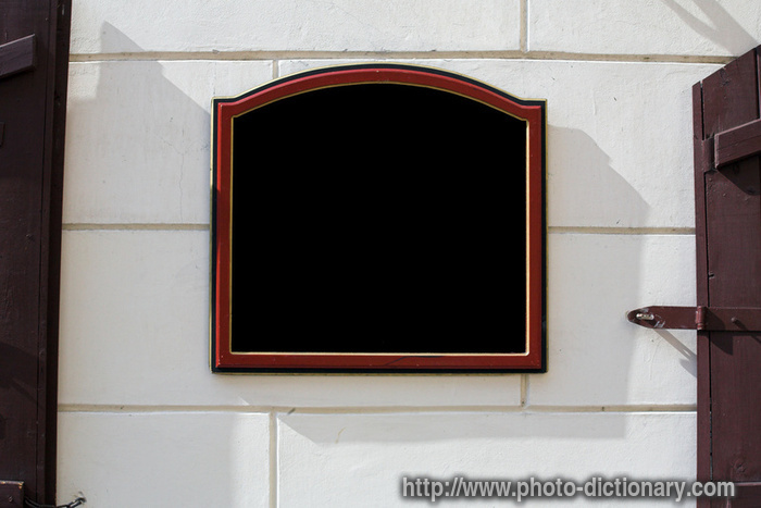 blackboard - photo/picture definition - blackboard word and phrase image