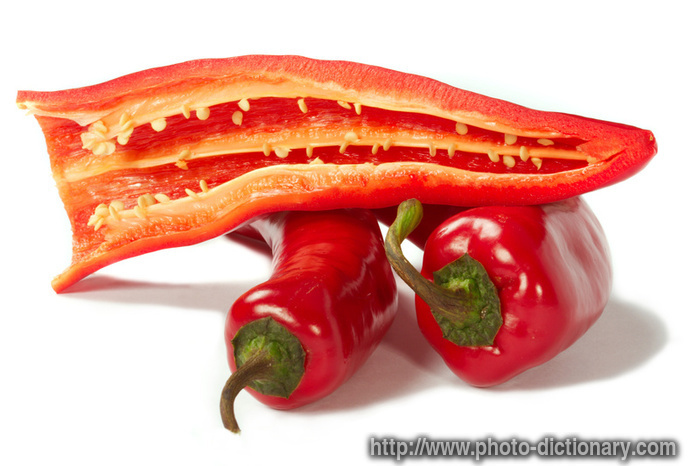 sweet pepper - photo/picture definition - sweet pepper word and phrase image