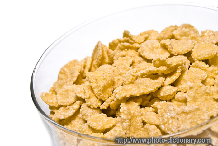 cornflakes - photo/picture definition - cornflakes word and phrase image