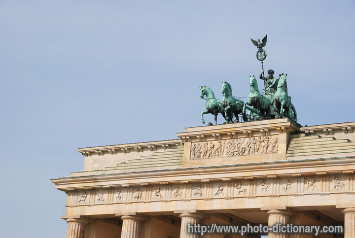 Brandenburg Gate - photo/picture definition - Brandenburg Gate word and phrase image