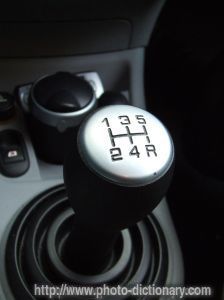 Gear shift lever - photo/picture definition at Photo Dictionary - Gear