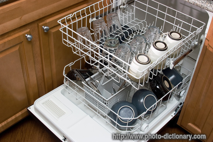 dishwasher - photo/picture definition - dishwasher word and phrase image