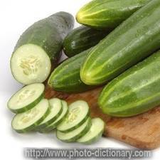 Cucumber - photo/picture definition - Cucumber word and phrase image