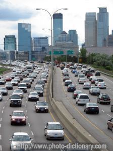 Heavy traffic - photo/picture definition - Heavy traffic word and phrase image
