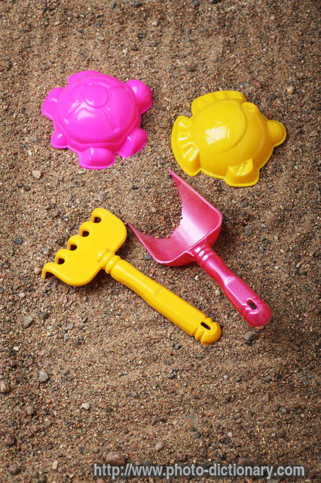 sand toys - photo/picture definition - sand toys word and phrase image