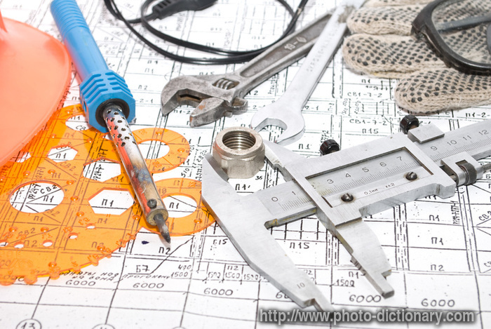 working tools - photo/picture definition - working tools word and phrase image