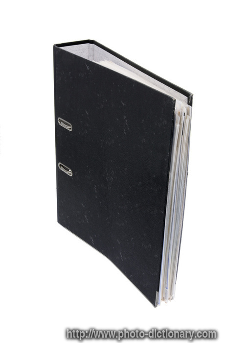 ring binder - photo/picture definition at Photo Dictionary - ring