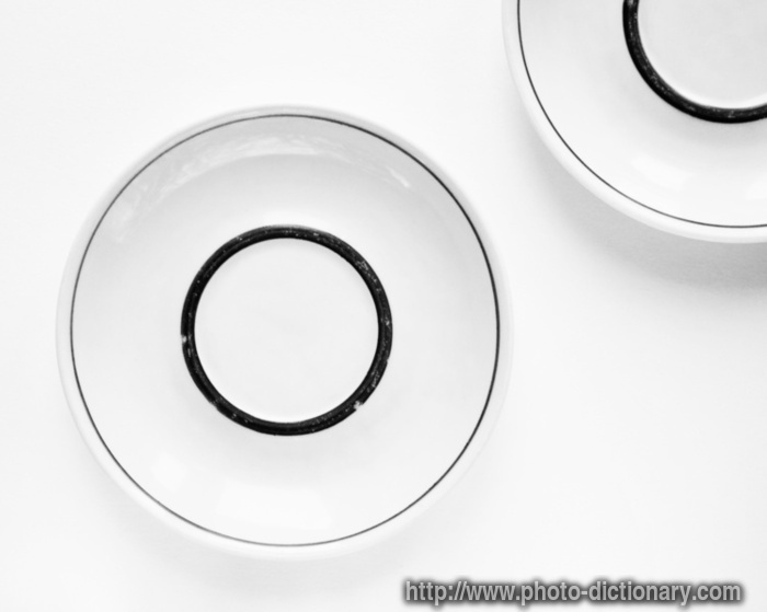 saucer - photo/picture definition - saucer word and phrase image