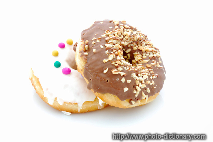 chocolate donut - photo/picture definition - chocolate donut word and phrase image