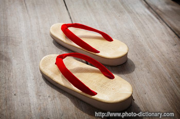 Japanese sandals photo picture definition Japanese sandals word and