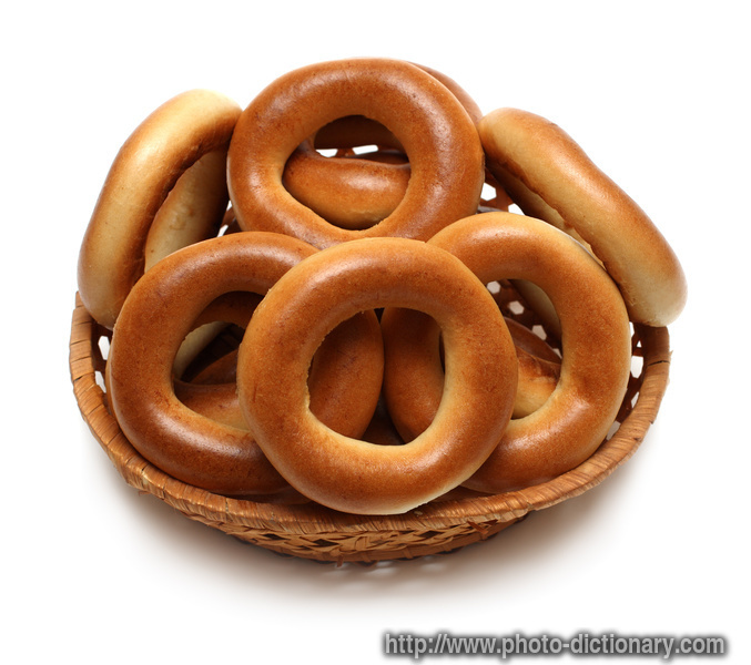 bagels - photo/picture definition - bagels word and phrase image